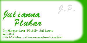 julianna pluhar business card