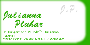 julianna pluhar business card